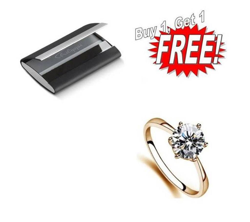 Buy One Credit Card Holder & Get One Finger Ring Free