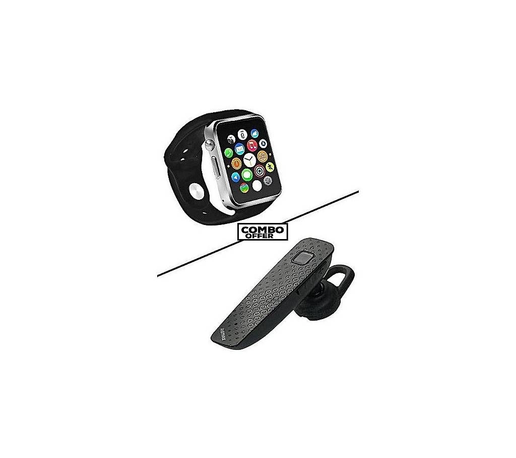 A1 Smart Watch Phone and RB-T7 Bluetooth Combo 