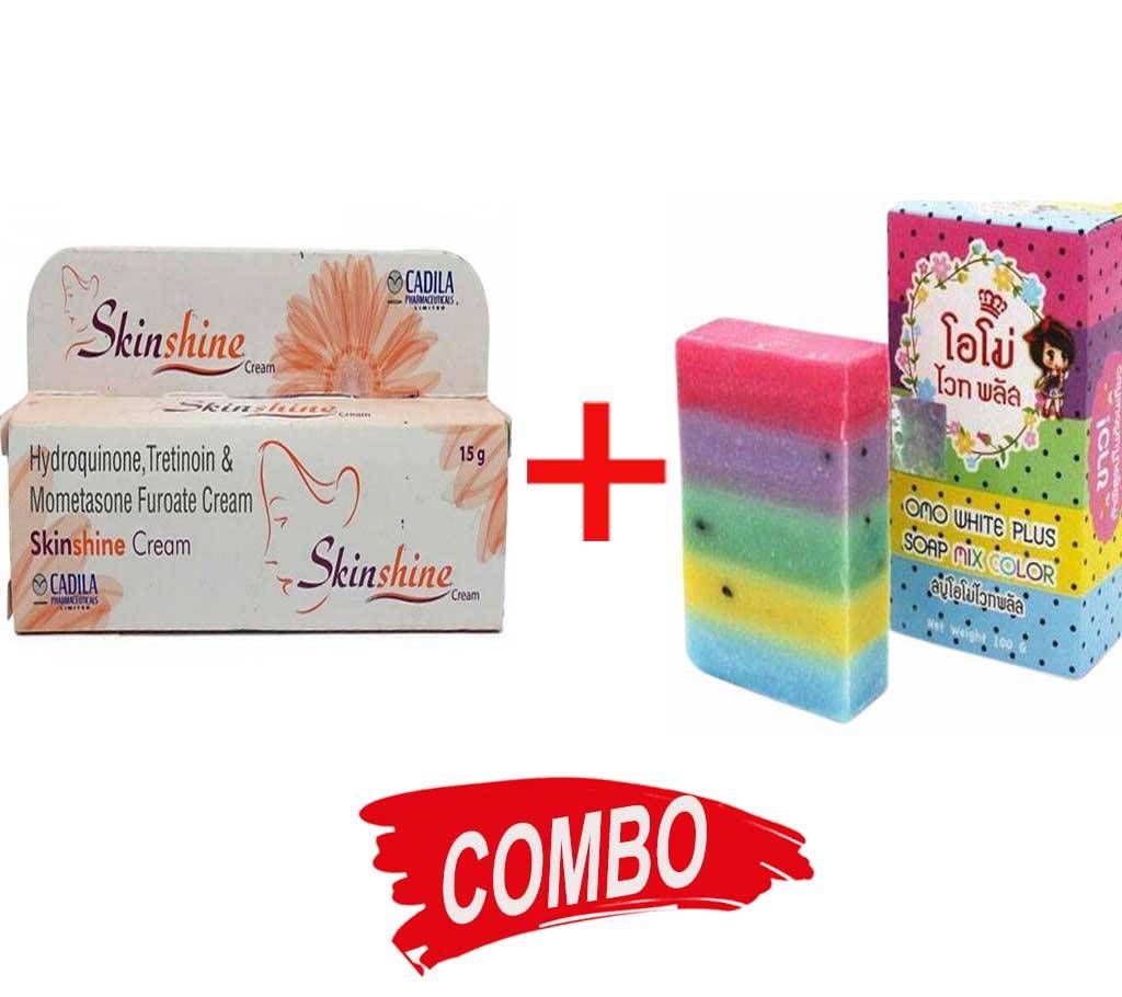 OMO White Plus Soap + Skinshine Cream Combo Offer