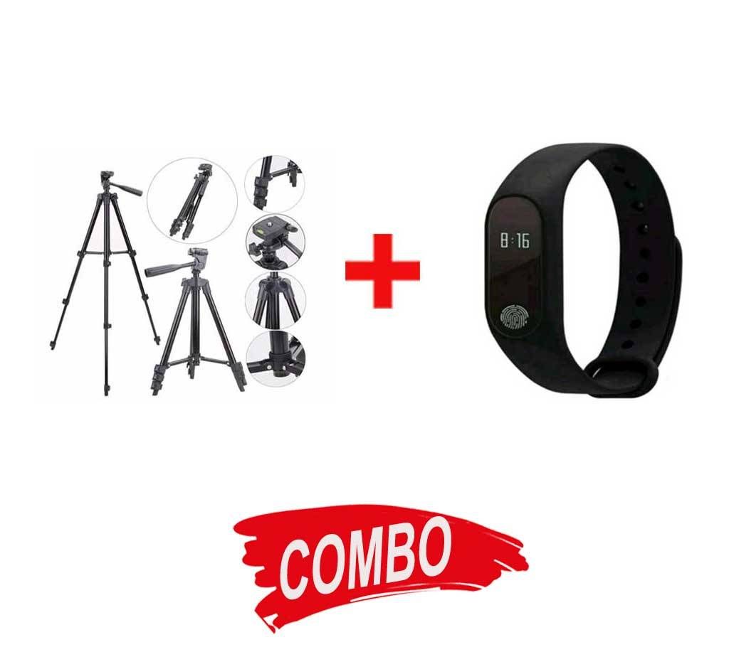 Tripod 3120 Camera Stands + M2 SMART BAND Combo 