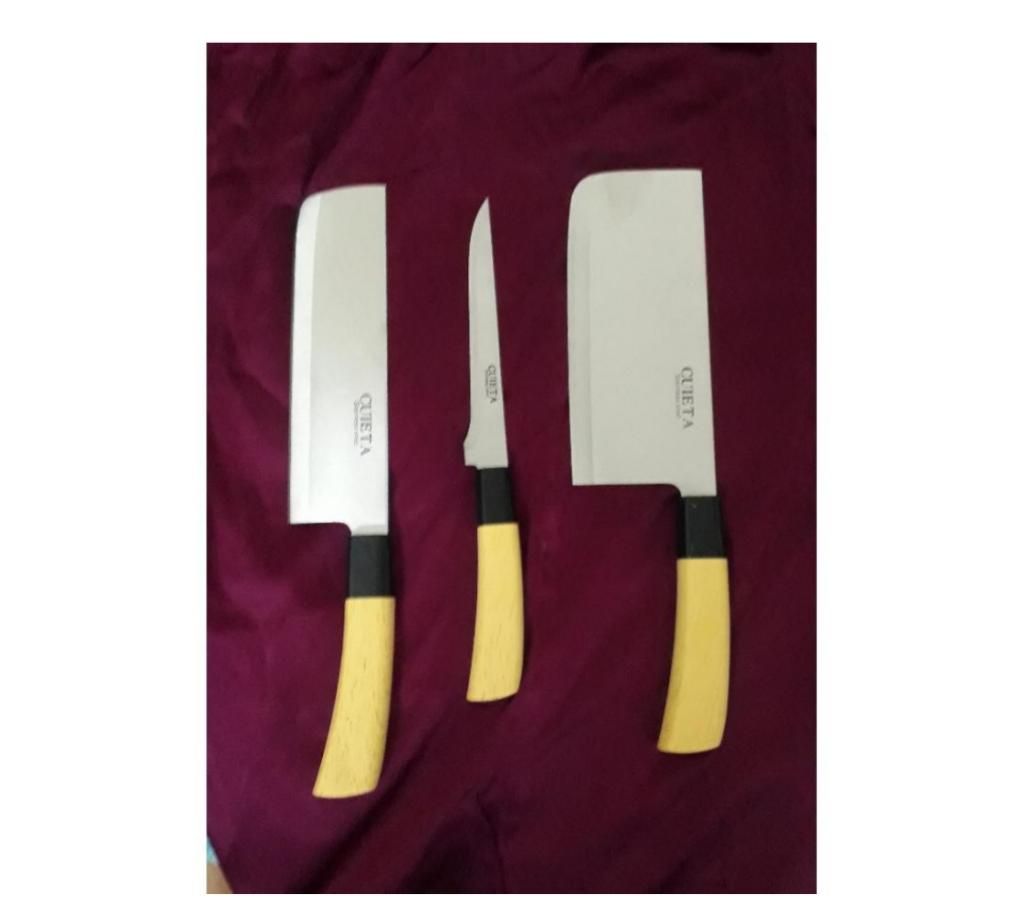 3Pcs Kitchen Knife Combo 