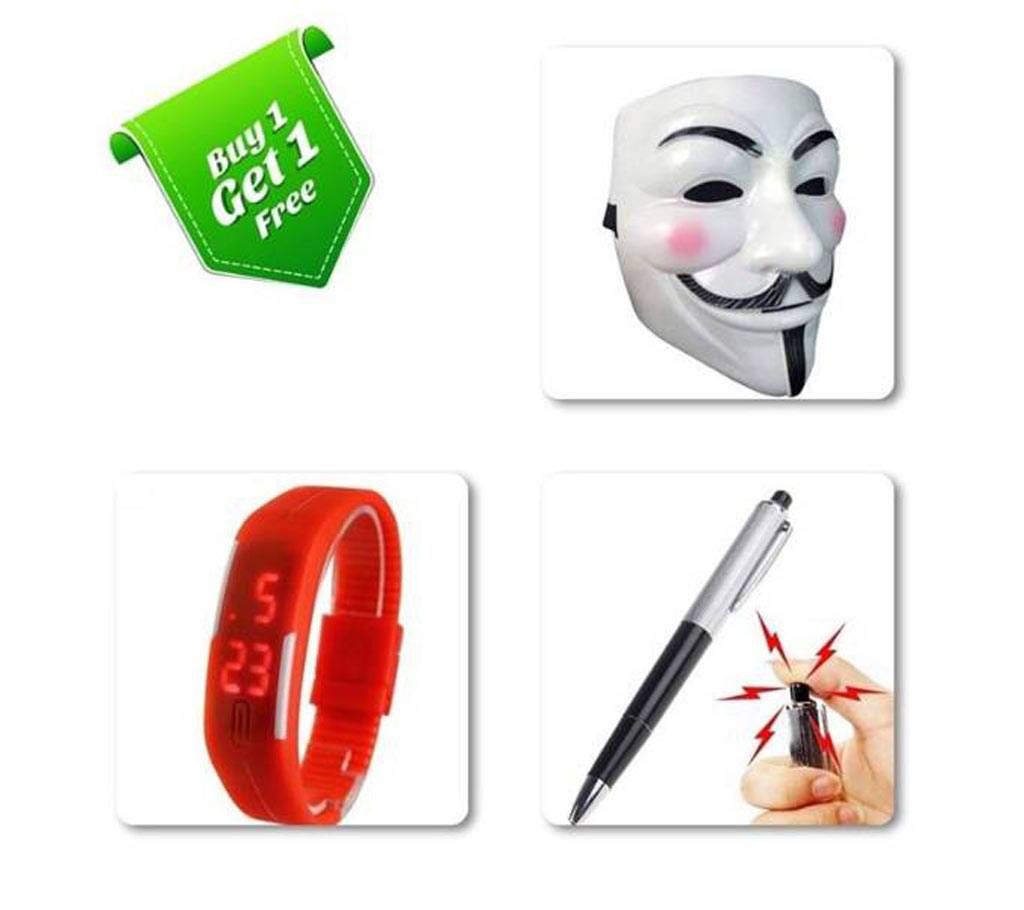 Vendetta Mask & LED Watch Combo Offer