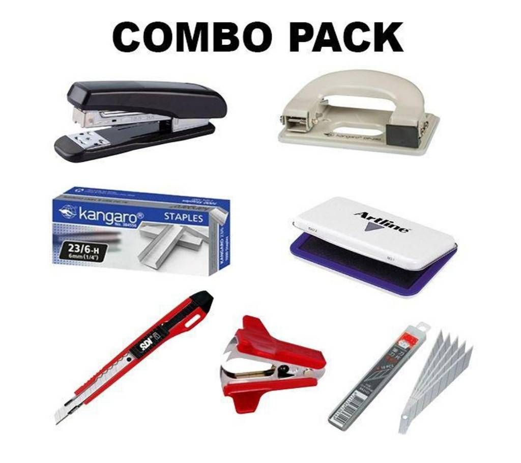 7pcs Stationary Office Combo Pack 