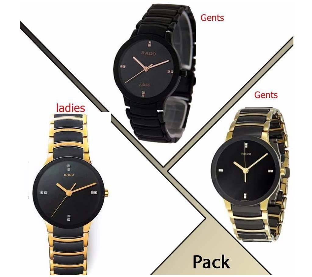 3 Rado (copy) wrist watch combo 