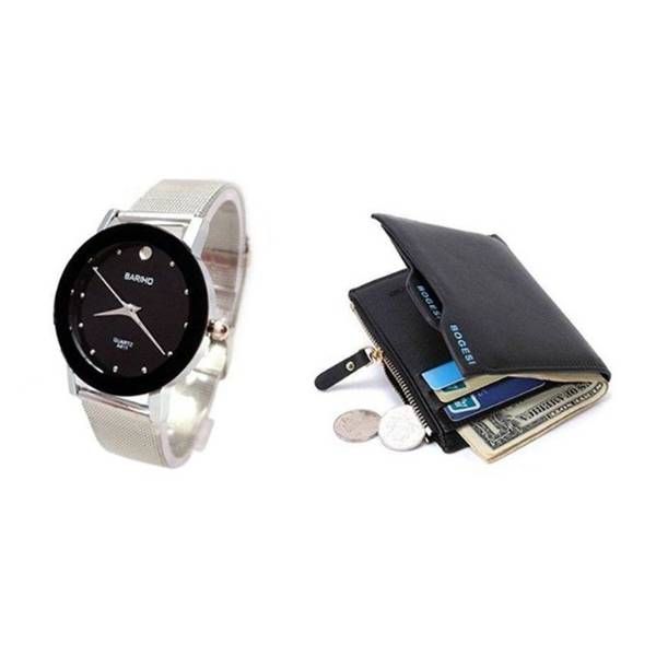 Combo of Watch and Bogesi Wallet For couple