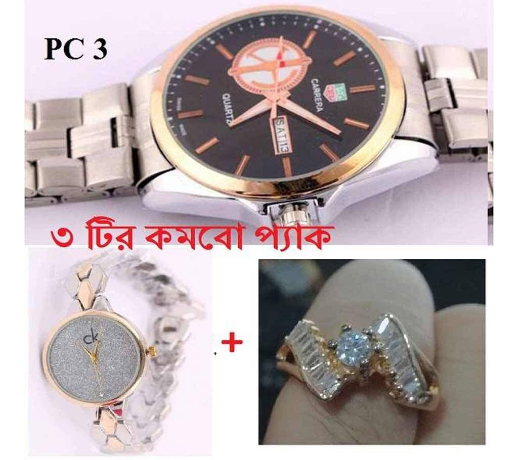Watch-Finger Ring Combo