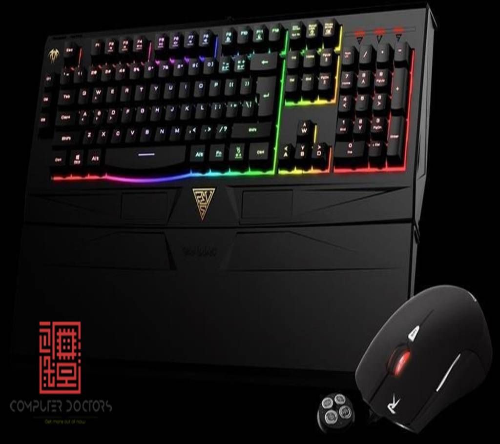 Gamdias GKC6011 Ares 7 Color Backlit RGB Membrane Gaming Keyboard-Mouse Combo