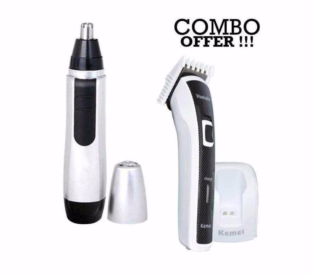 Hair & Nose Trimmer Combo