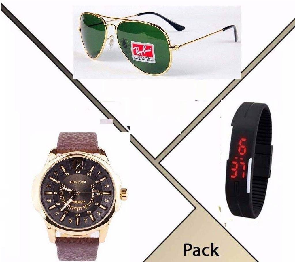 Ray-Ban sunglass+Curren watch copy