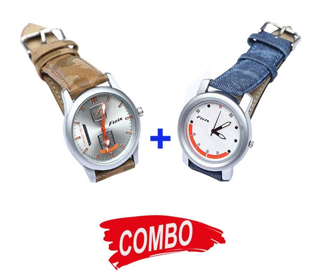 Fizix FZX02801-0031 Watch For Men (Copy) + Fizix FZX02801-0033 Watch For Men (Copy) Combo Offer 