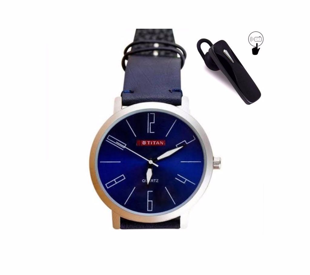 Titan Watch (copy) with Bluetooth Earphone
