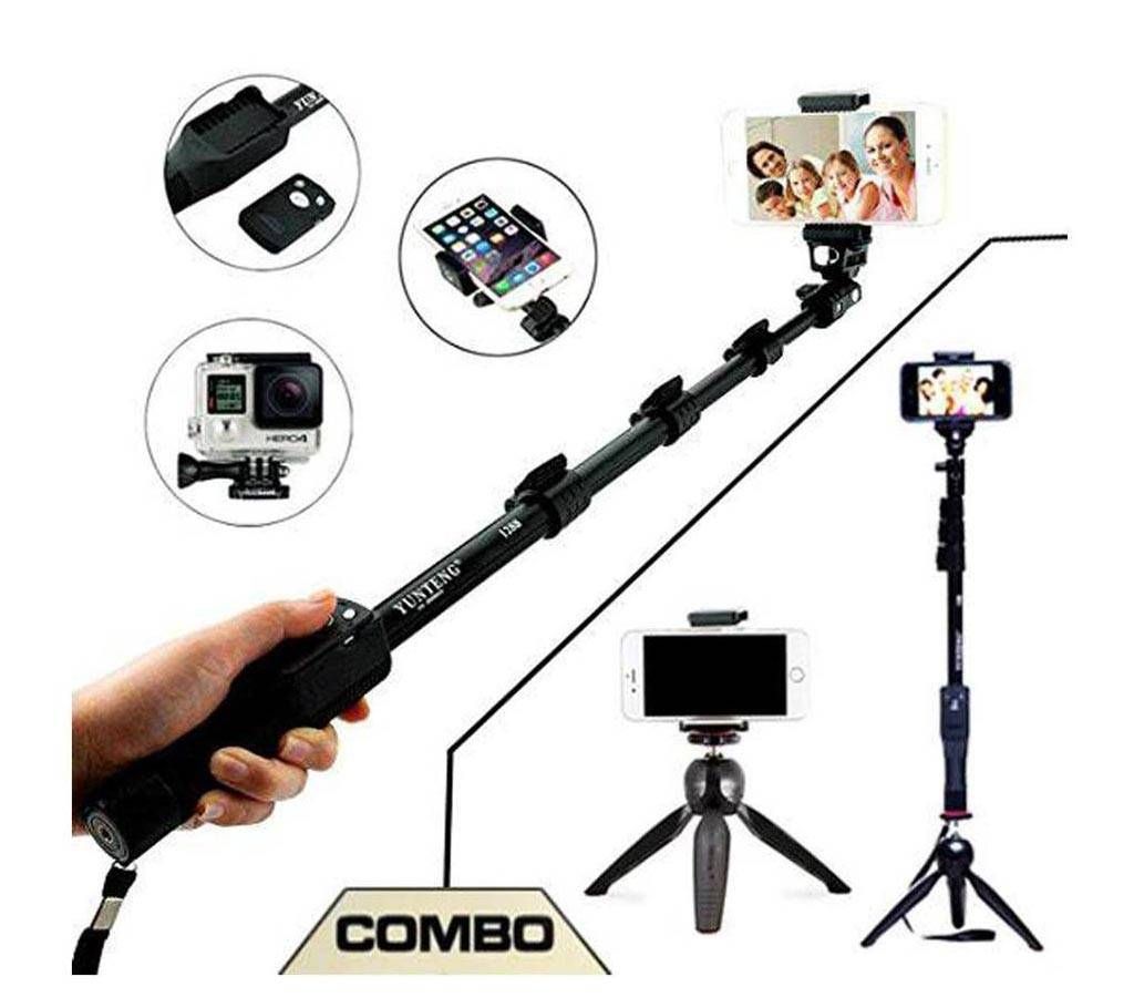 YUNTENG YT-1288 Selfie Stick + Tripod