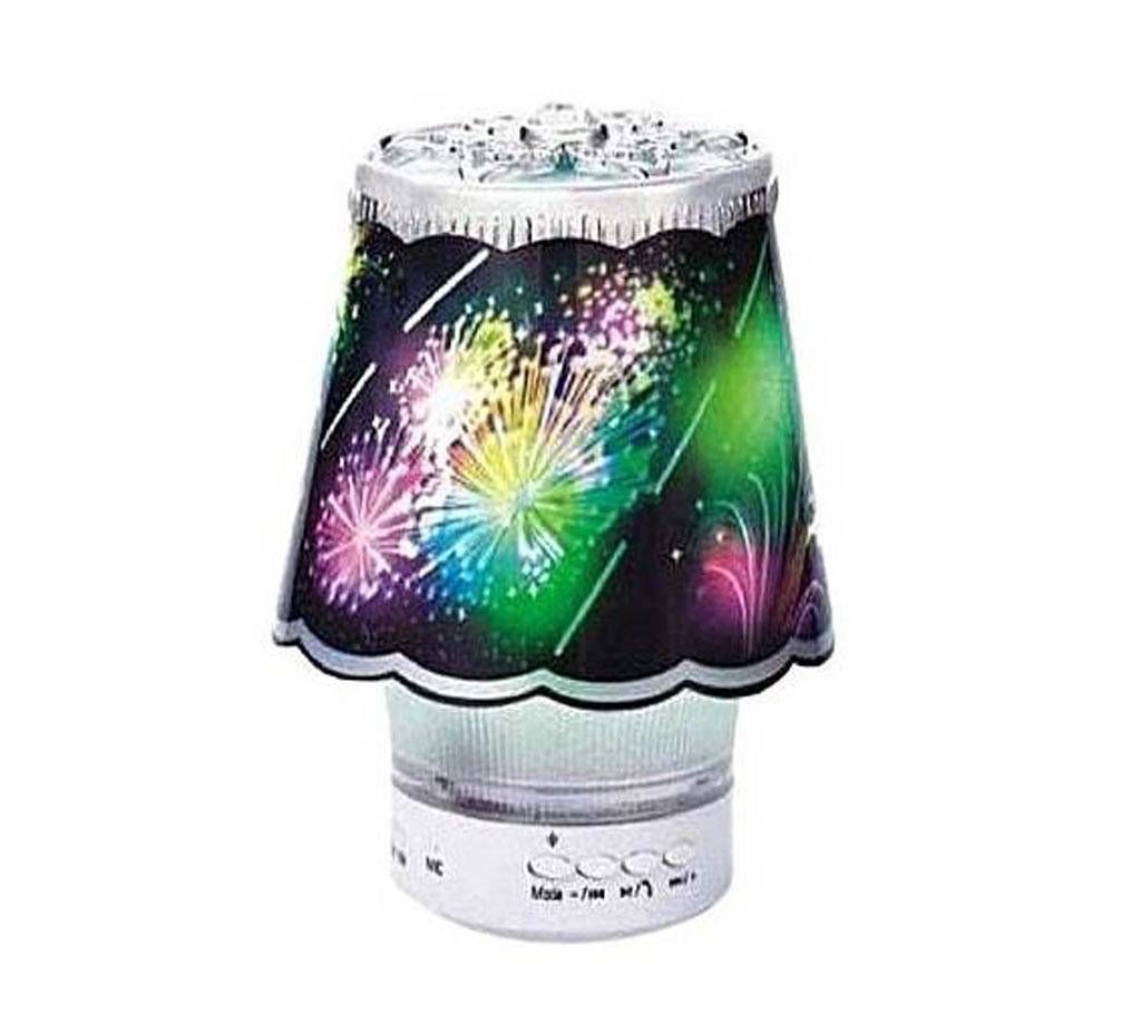 Wireless Rotate Bluetooth Speaker With LED Light - Combo