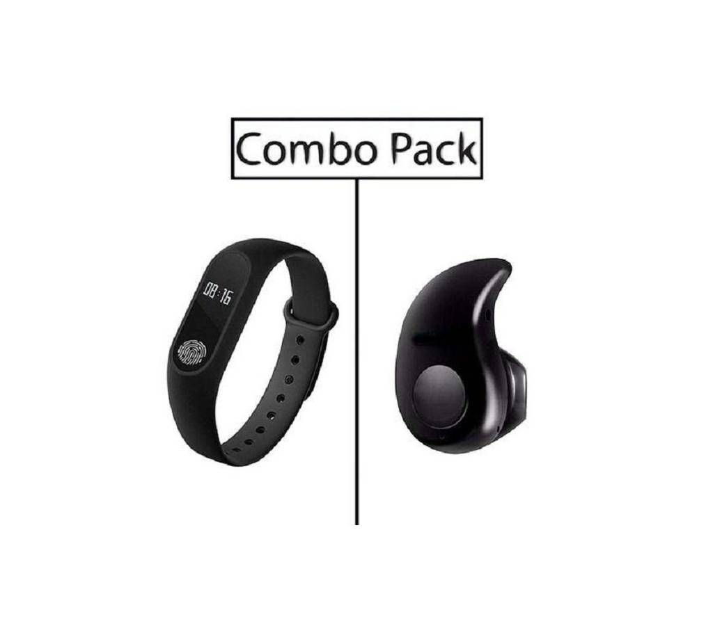 Combo of M2 Fitness Band and S530 Mini Bluetooth Earphones