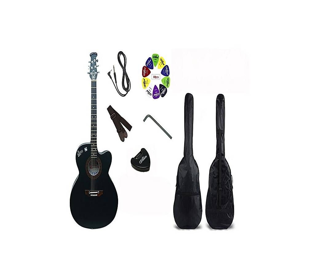 Signature Semi-Electric Acoustic Guitar With Bag And Instruments Combo Offer