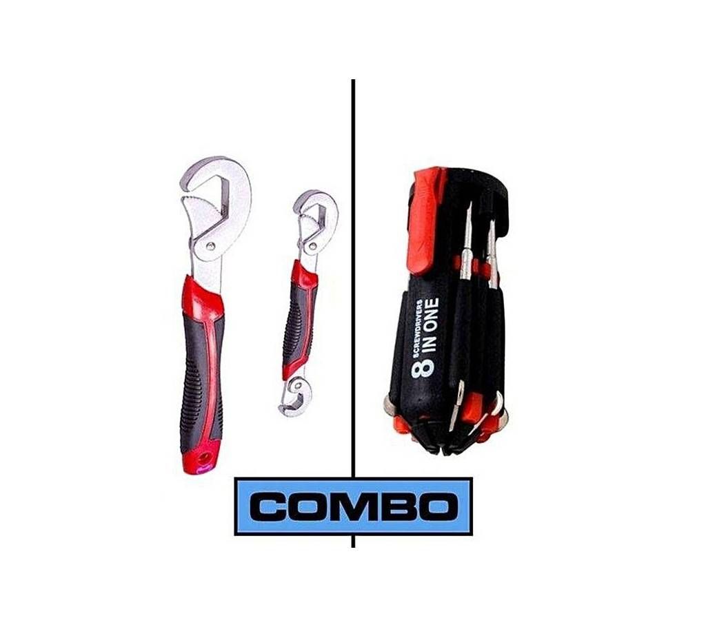 Combo of Snap Grip and 8 In 1 Portable Screw Driver