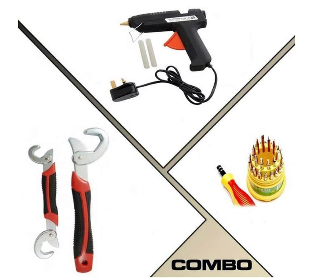 Snap & Grip Tool + Glue Gun + 31 in 1 tool combo 