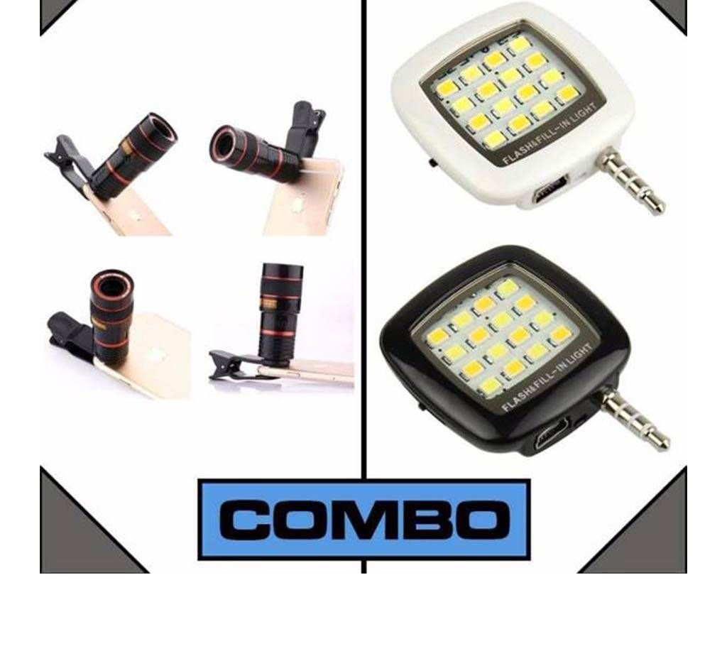 8X zom lens LED selfi
