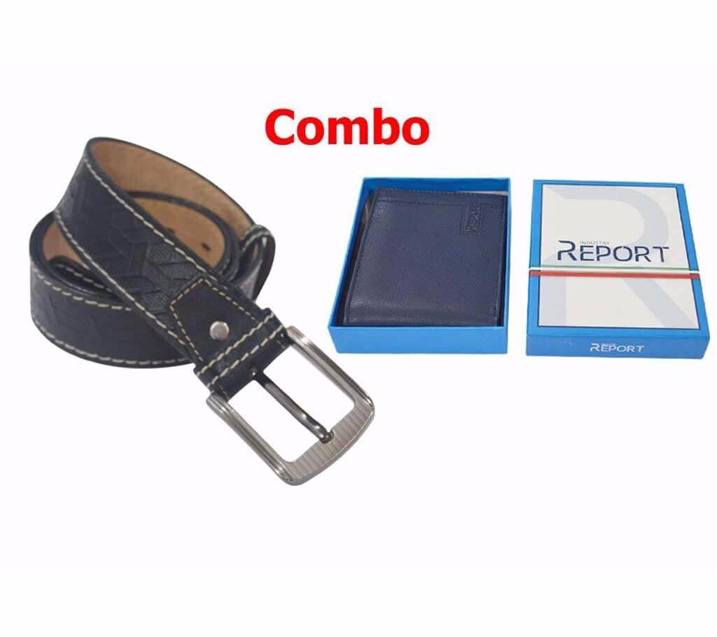 Men's Belt + Wallet Combo