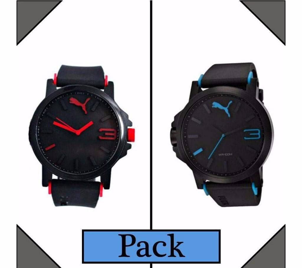 PUMA copy gents wrist watch- 2 pieces combo 
