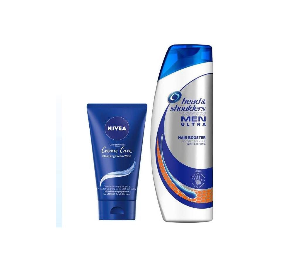 Head And Shoulder + Nivea Combo (H&S  Men Ultra Shampoo+Nivea Facewash)