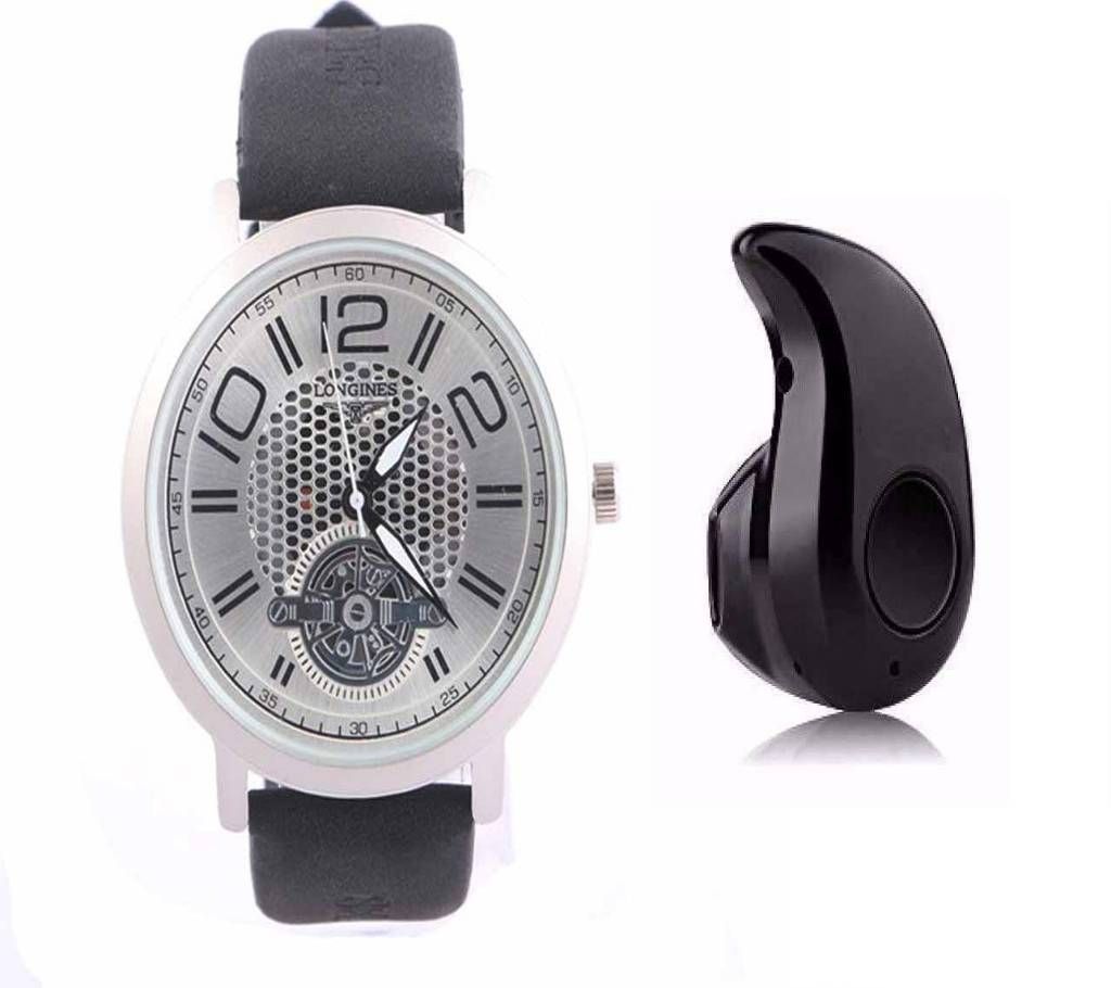 Analog Rest Watch + Bluetooth Headphone Combo Offer