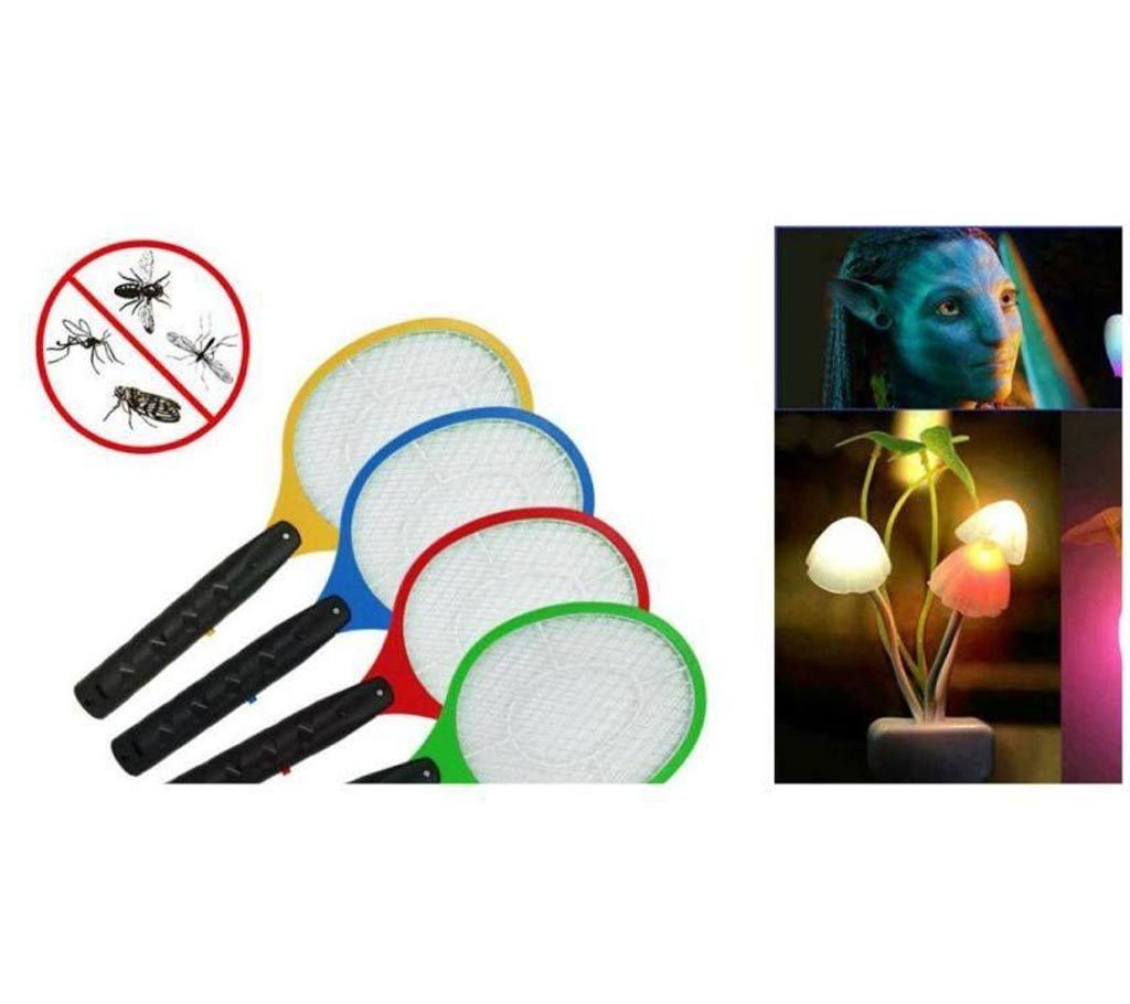 Combo of Mosquito Killer Racket and Avatar Dream Night Lamp