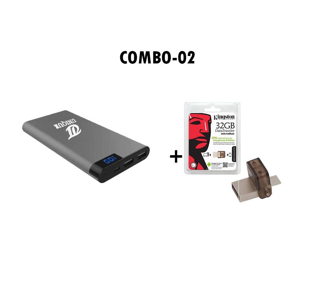 Unique Power Bank & KINGSTON OTG USB Pendrive 32 gb