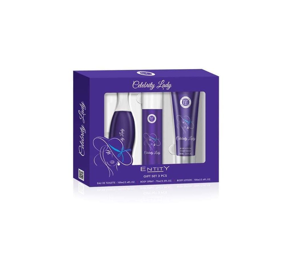 Entity Celebrity Lady Gift Set 3Pcs-275ml-UK