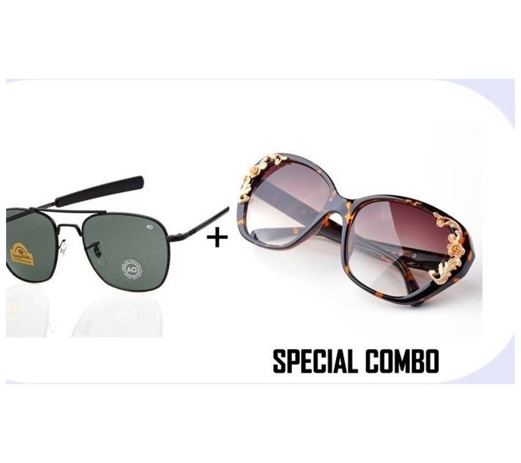 Combo of AO Sunglasses & Women Sunglasses