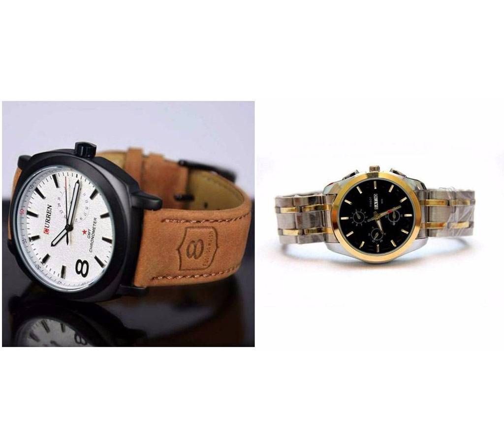 TISSOT Gents wrist watch +CURREN Gents wrist watch combo