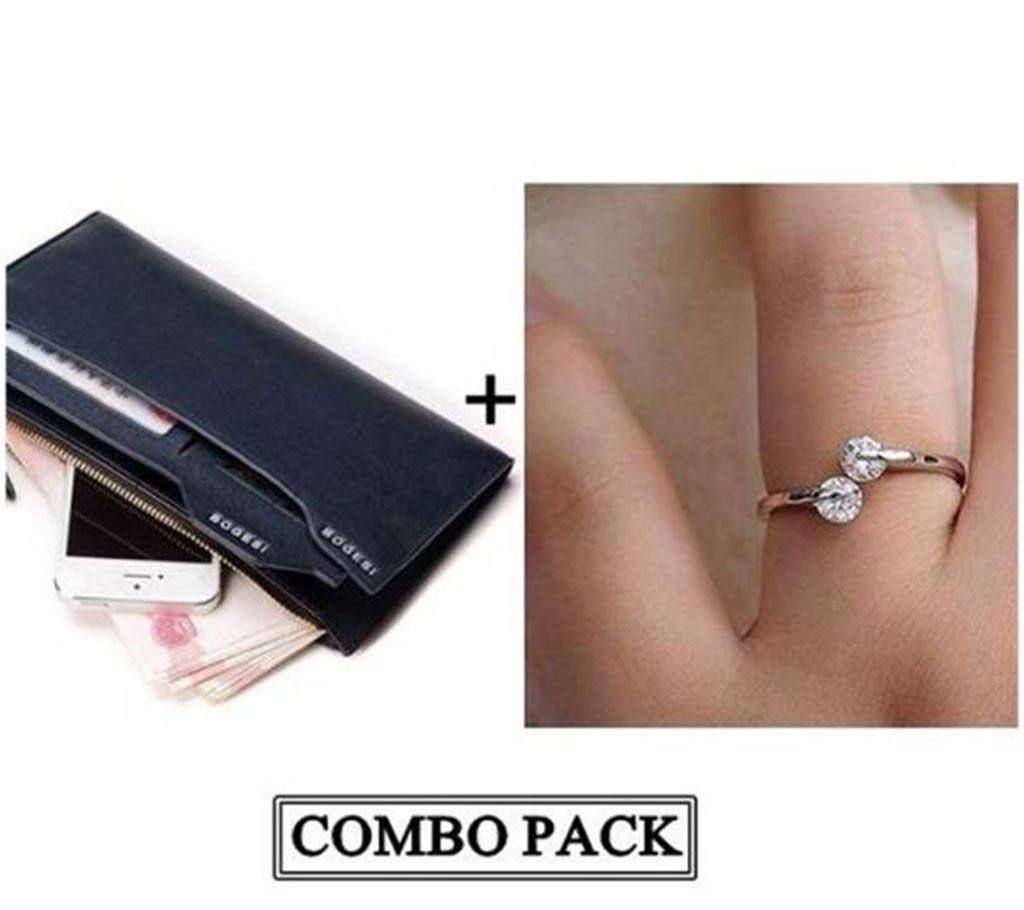 Combo of Long Wallet and Finger Ring