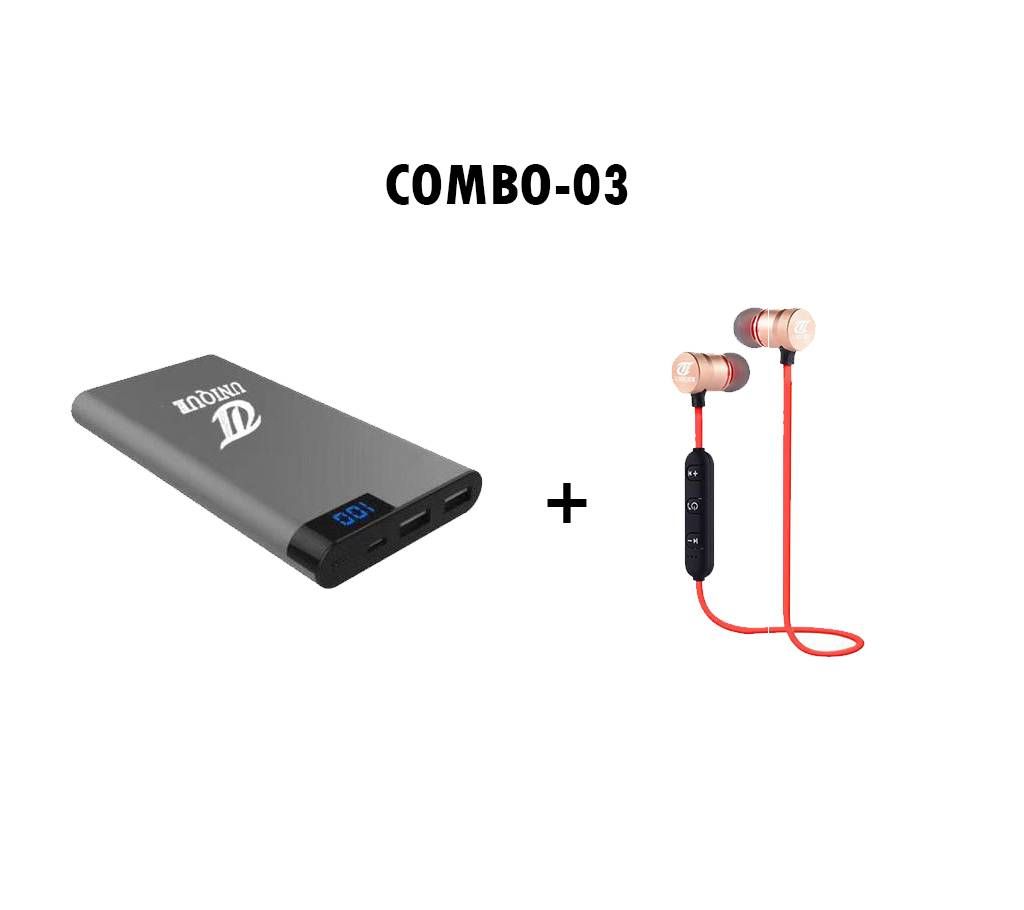 10000mAh Unique Power Bank & Unique Headphone Combo 