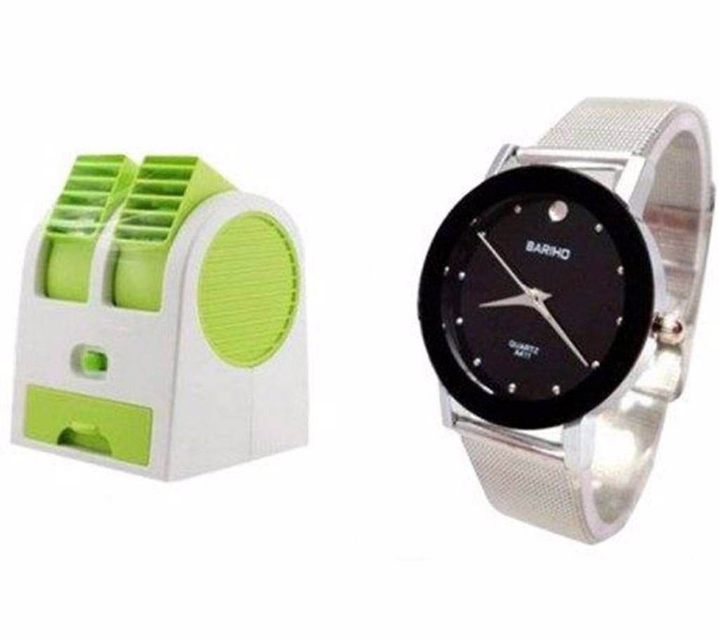 Air cooler+Bariho gents wrist watch combo offer 