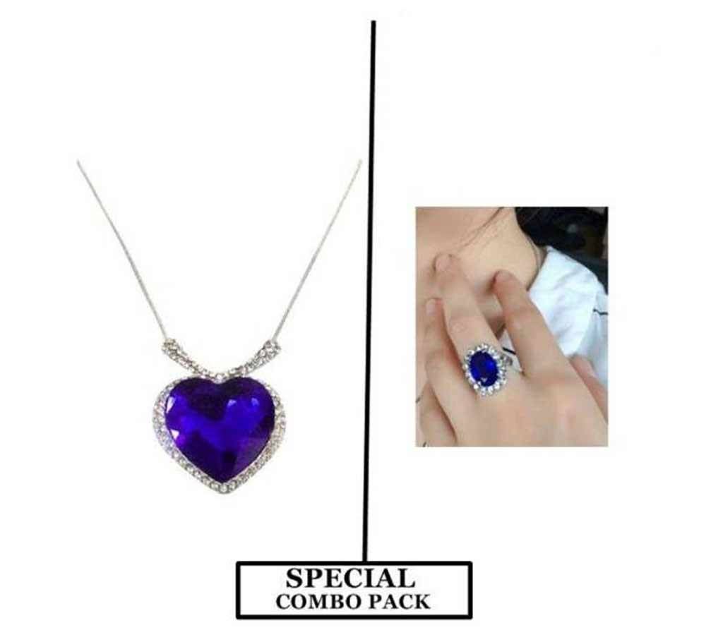 Finger Ring and pendant combo for Women 