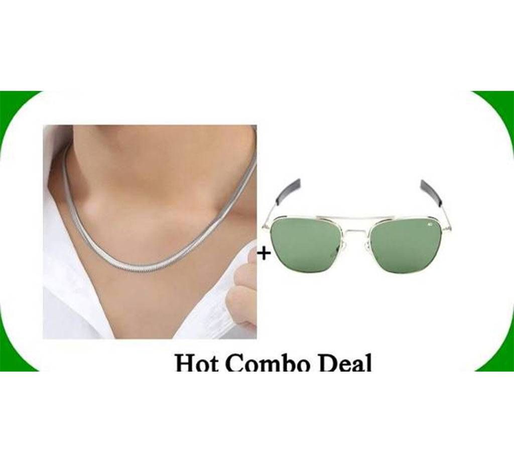 Combo of Snake Chain & AO Men's Sunglasses (Copy)