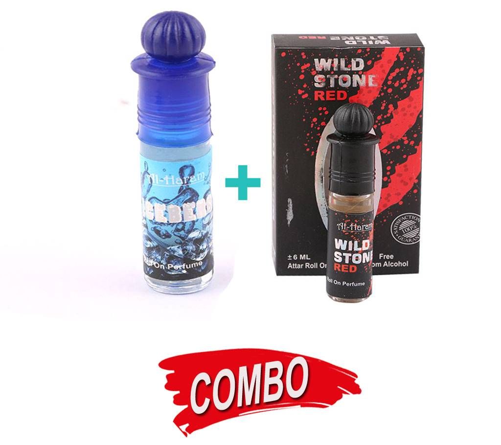 Ice Berg Concentrated Perfume (Attor) (6ml) + Wild Stone Red Perfume (6ml) Combo Offer
