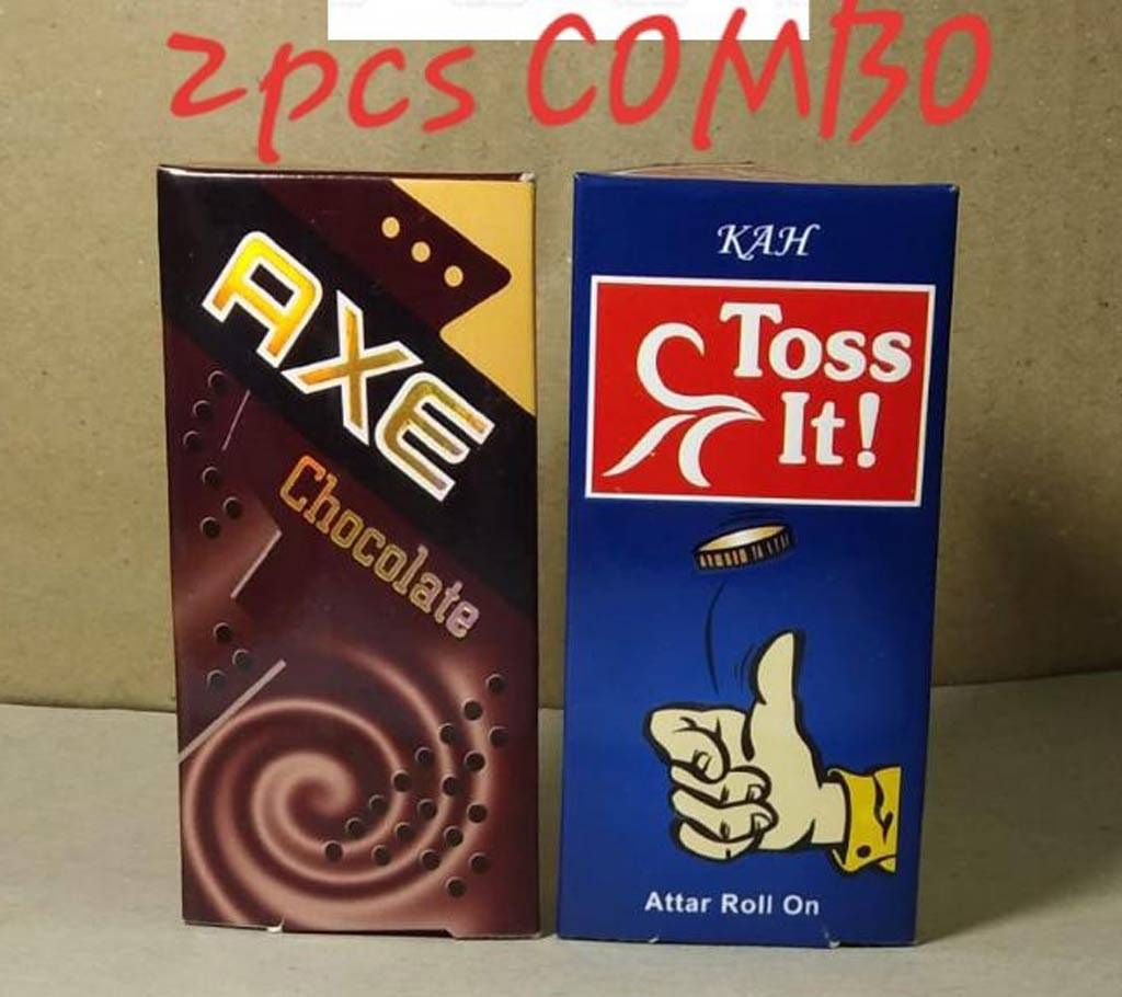 2 pcs Roll On Concentrated Perfume (Attor) 6ml each (Axe & Toss it)