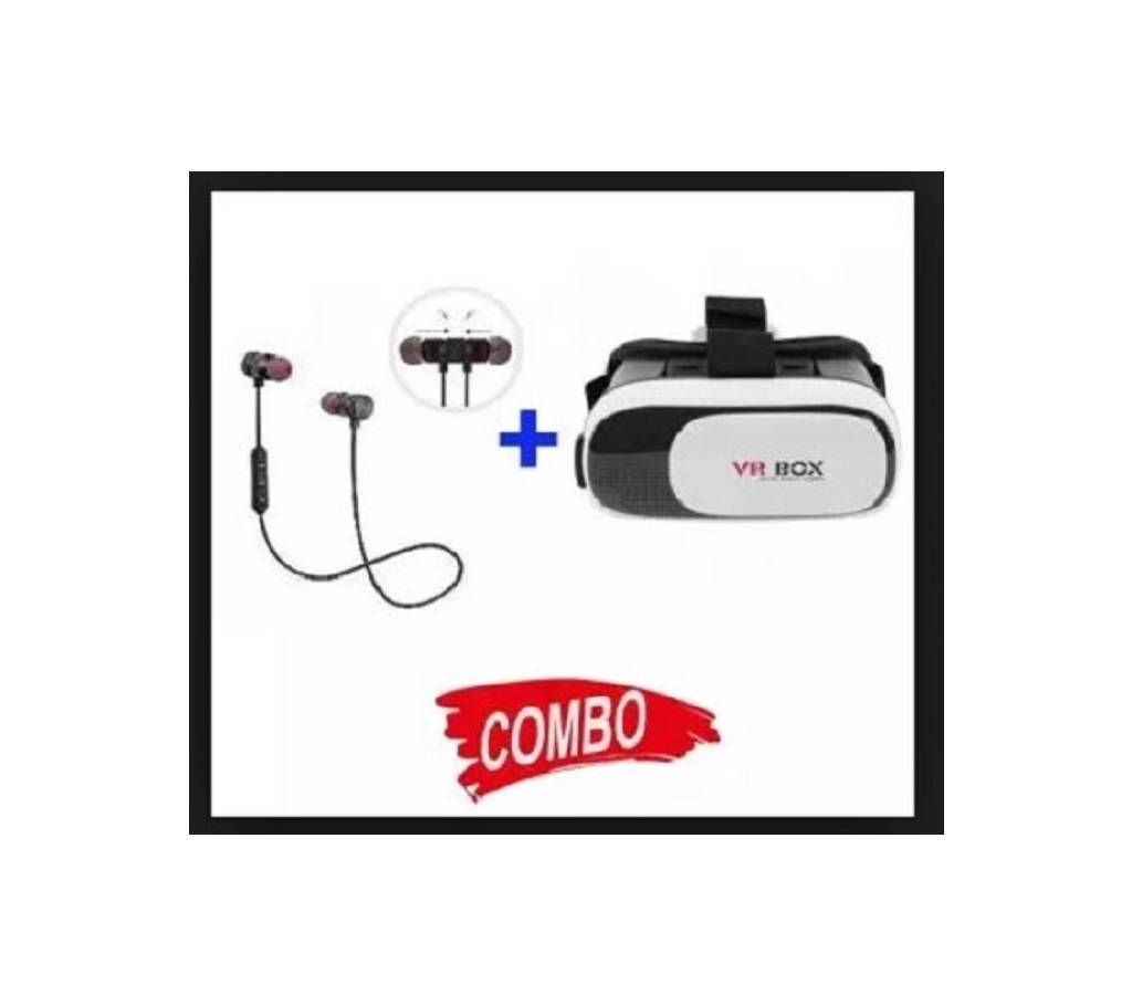 Vr Box + Magnet Wireless Headphone Combo Offer