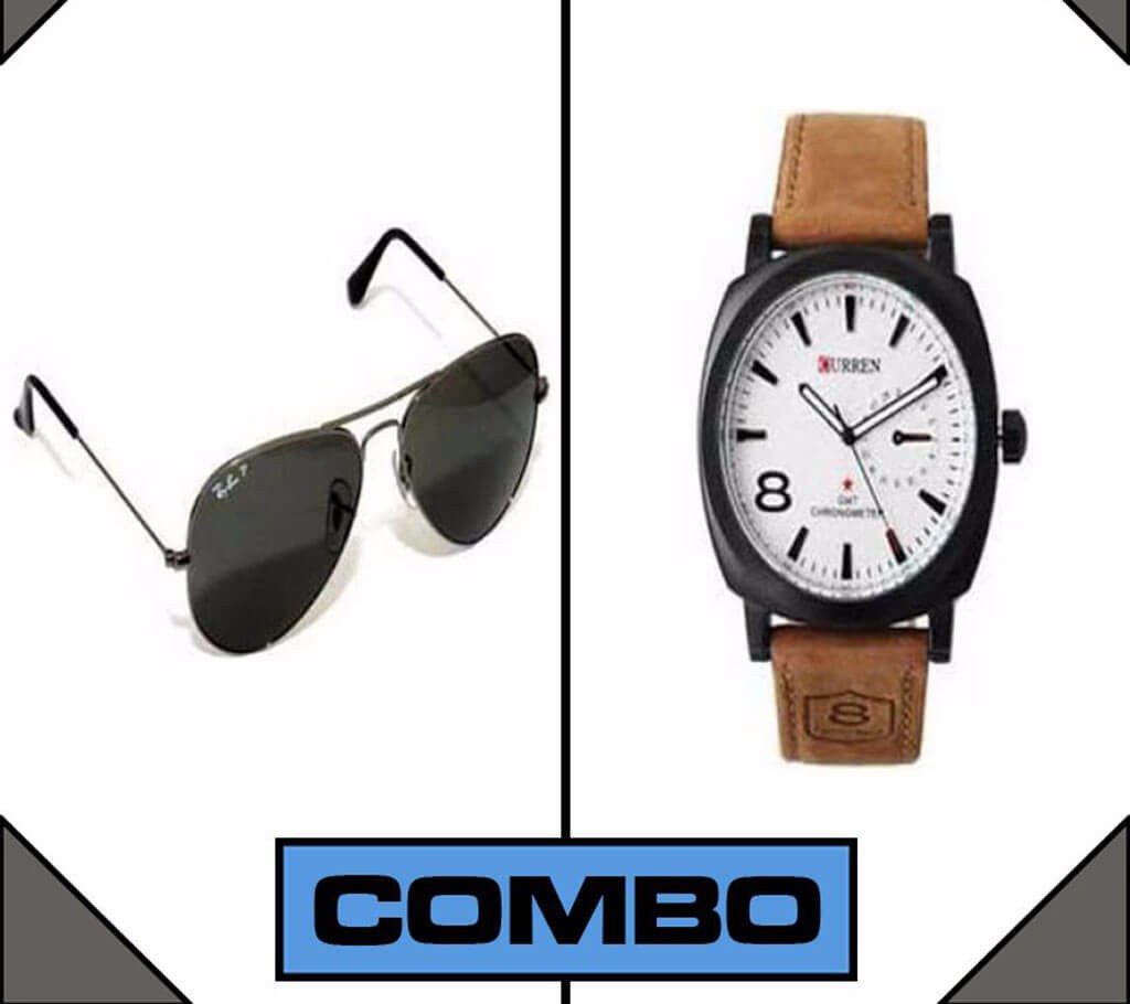Curren Watch & RayBan Men's Sunglasses (Copy)