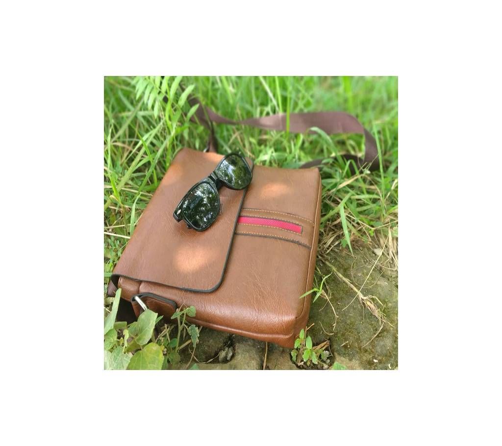 JEEP LEATHER OFFICIAL BAG+RAY BAN SUNGLASSES Combo 