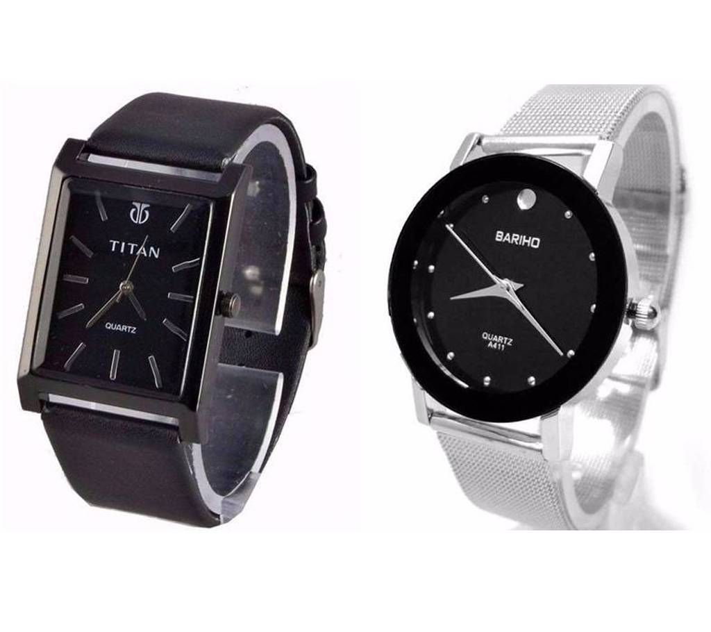 2 piece Gents wrist watch combo offer