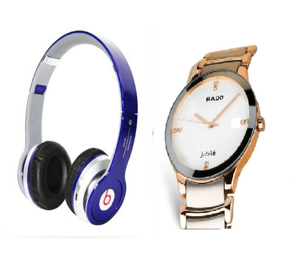Beats Solo HD Wired Headphones (copy) + RADO Gents Watch (copy)