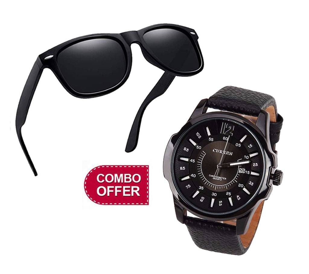 Men's Wrist watch & Sunglasses Combo Offer 