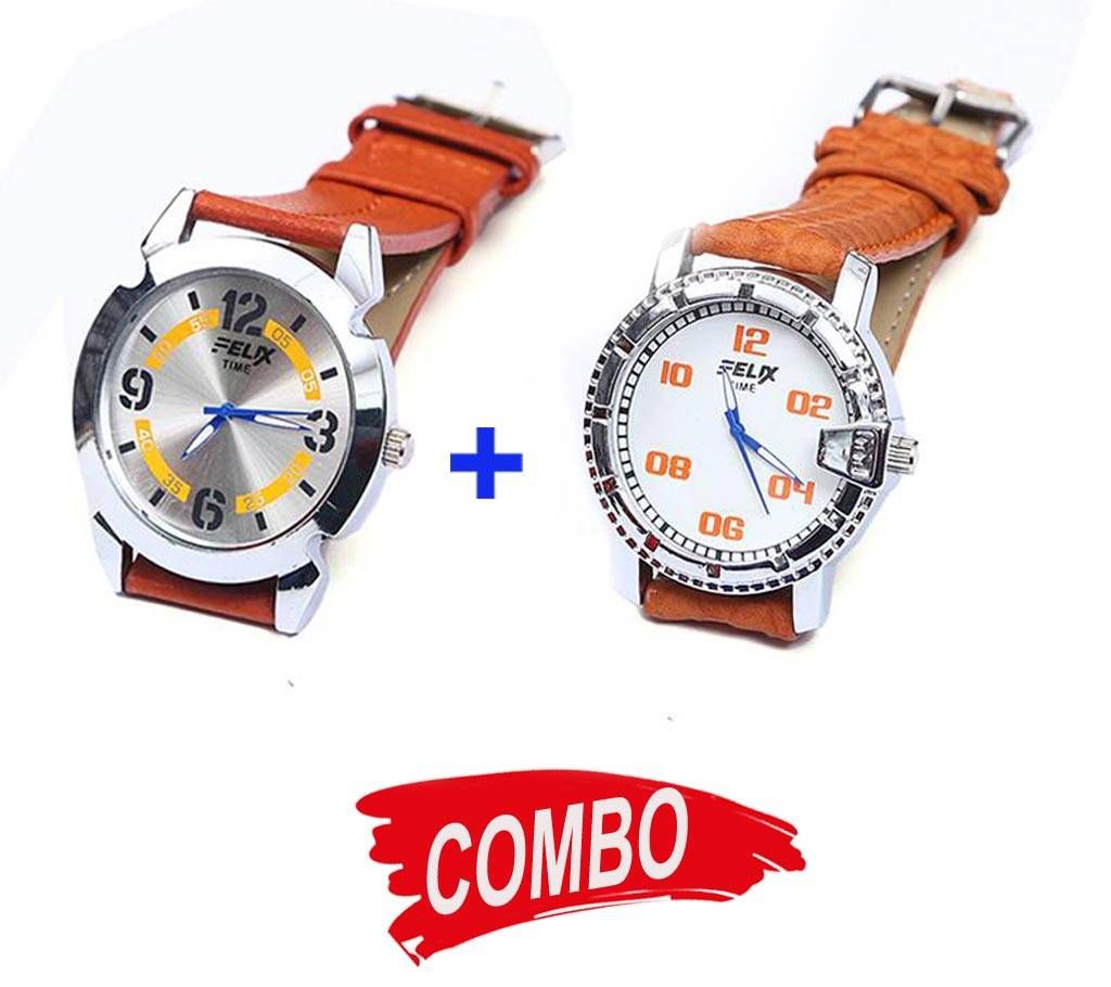 Felix FLX02601-0024 Watch For Men (Copy) + Felix FLX02601-0025 Watch For Men (Copy) Combo Offer