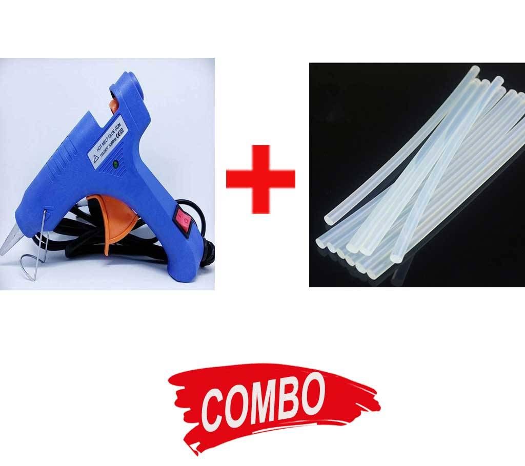 Glue Gun + 10 Pieces Glue Gun Sticks - Combo Offer