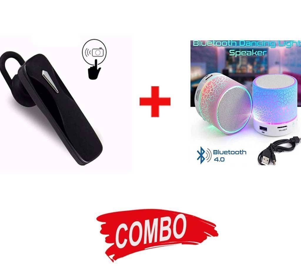 Mini BlueTooth Speaker + BlueTooth Headset Combo