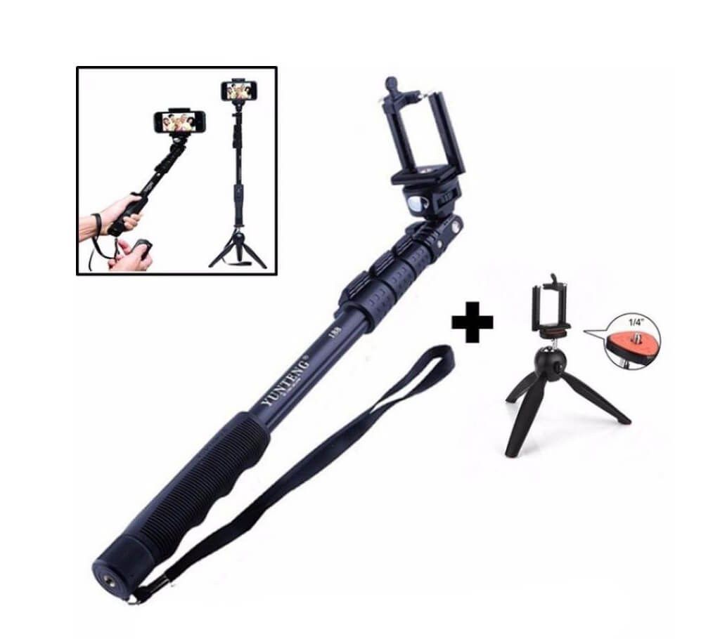 YT-228 Tripod & YT-1288 Selfie Monopod combo offer