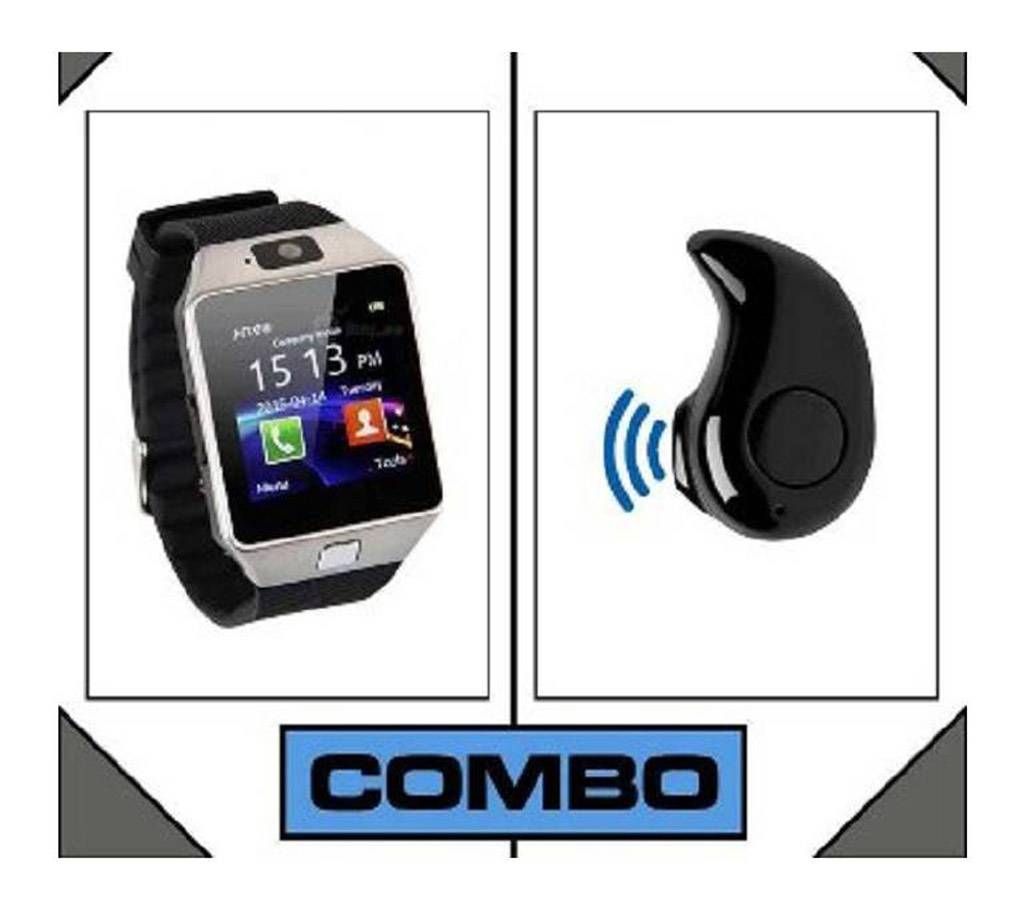 Smart Watch Mobile With Bluetooth Headset Combo