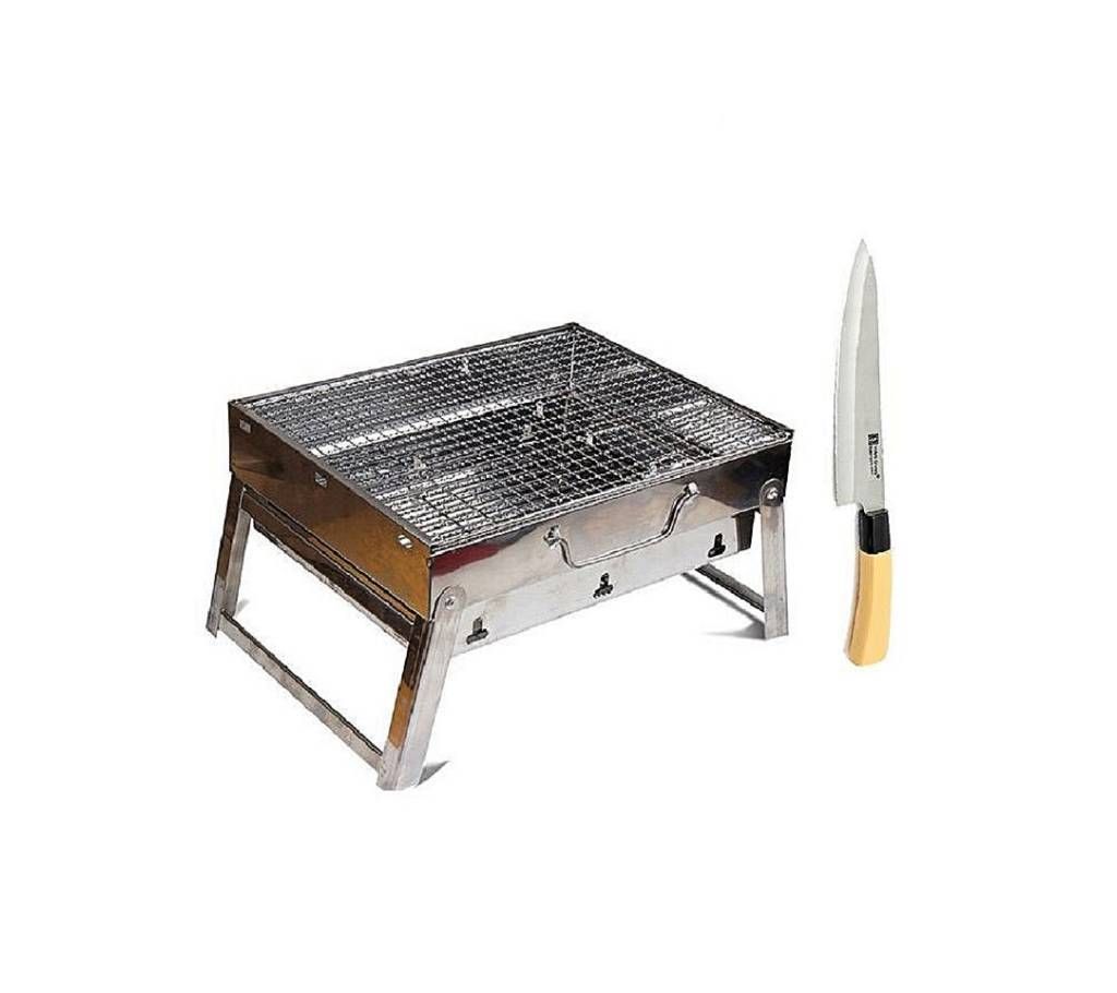 Portable BBQ Stove With Knife Combo
